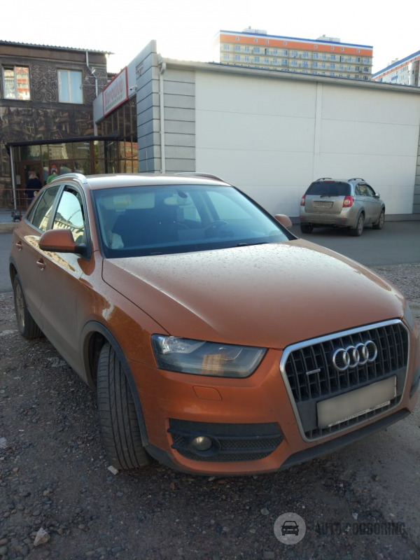 Осмотр авто Audi Q3 на диагностике